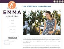 Tablet Screenshot of emmaapproved.com